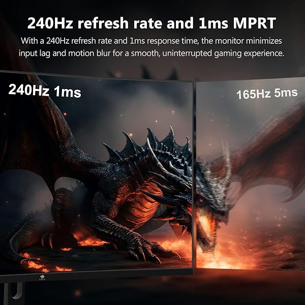 Z Z-Edge Z-Edge 32 Inch Curved Gaming Monitor 240Hz 1ms MPRT Full HD 16:9 Curved Screen Frameless LED Monitor, Ultra-Thin Bezel, FreeSync, DisplayPort & HDMI, Black in use