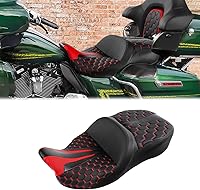 Vista 8 de Asiento de pasajero de una pieza de dos piezas para Harley Touring Road King Street Glide Road Glide 2009-2023 Electra Glide Tri Glide Ultra Classic