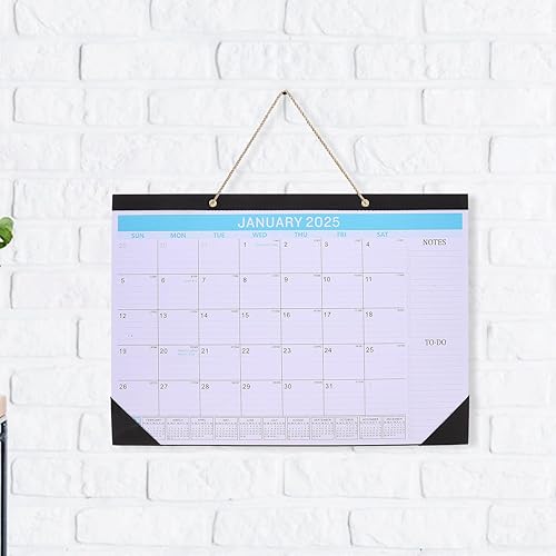 Miniatura 9 de Calendario de escritorio 2024-2025, calendario de pared de enero de 2024 a junio de 2025, calendario de pared, calendario mensual, planificador de