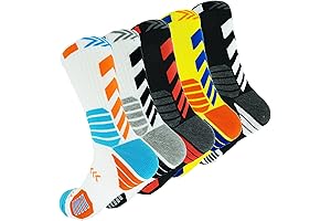 Men's Basketball Socks Size 10-13, YSWLRC Mens Athletic Crew Socks Athletic Crew...