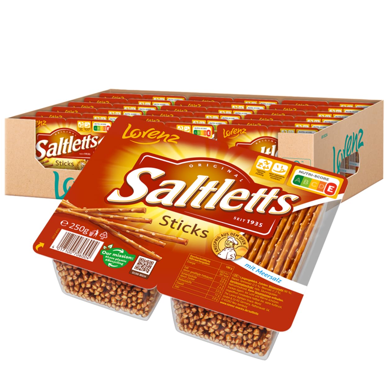 LORENZ | Saltletts Sticks Classic | 18 x 250 g | vegan