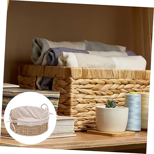 Miniatura 9 de Ciieeo 1 cesta de noche para dulces, cesta hecha a mano, cestas de almacenamiento tejidas para fotos, accesorios para bebés, cesta de almacenamiento