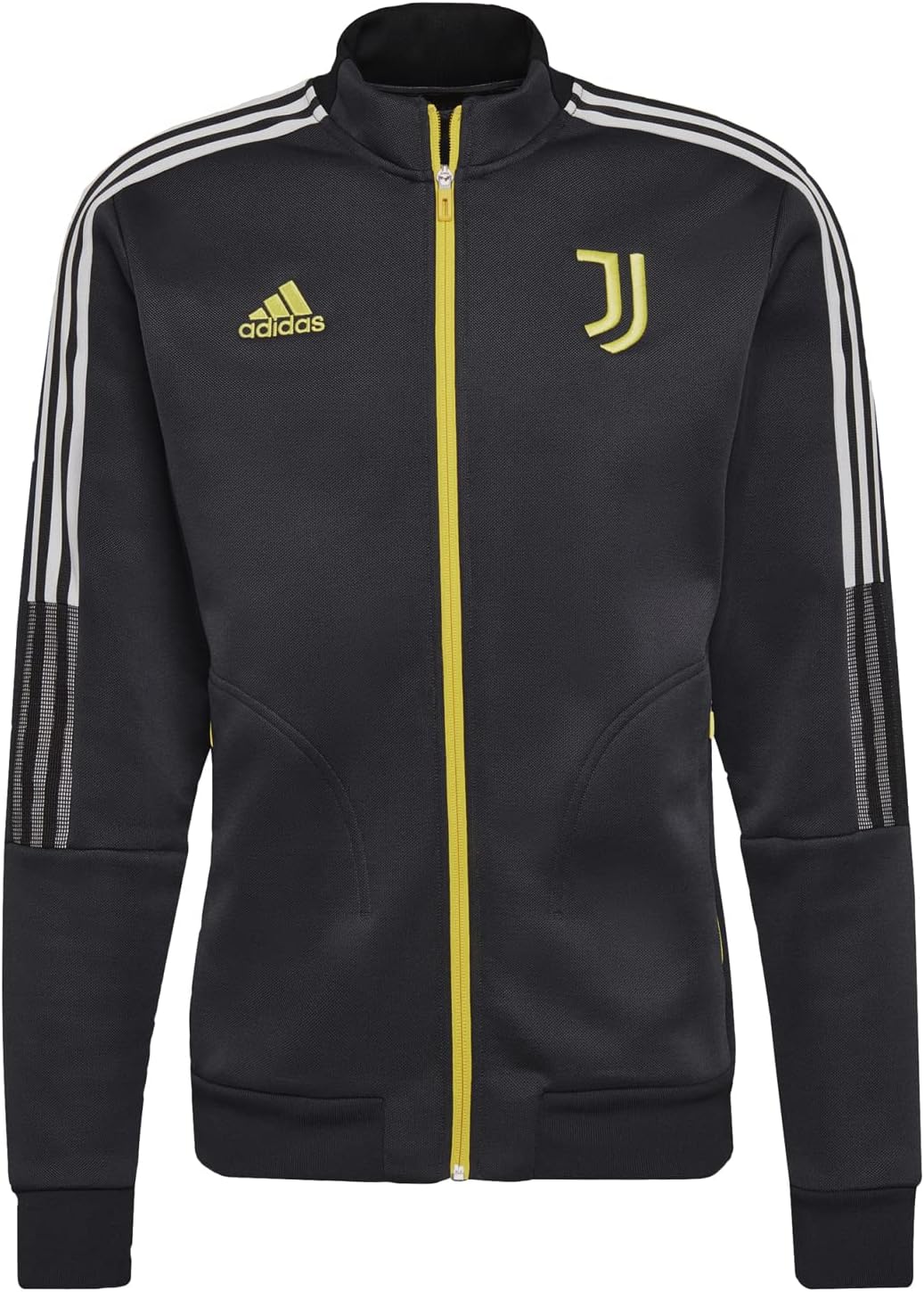 adidas Men's 2021-22 Juventus Anthem Jacket (Carbon, Small)