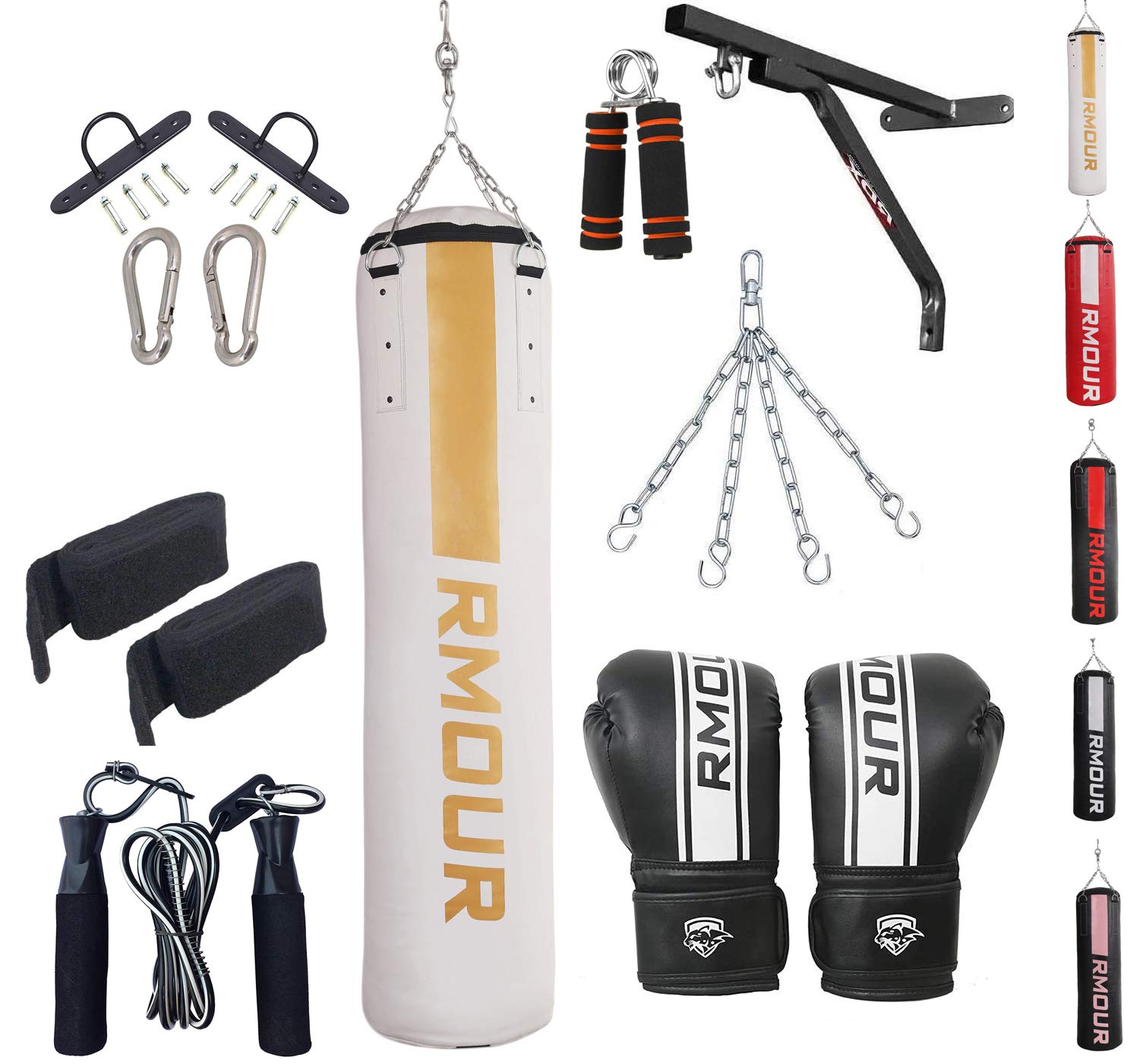 iWin RMOUR Heavy PU Punching Bag 5 Feet White - Image 1