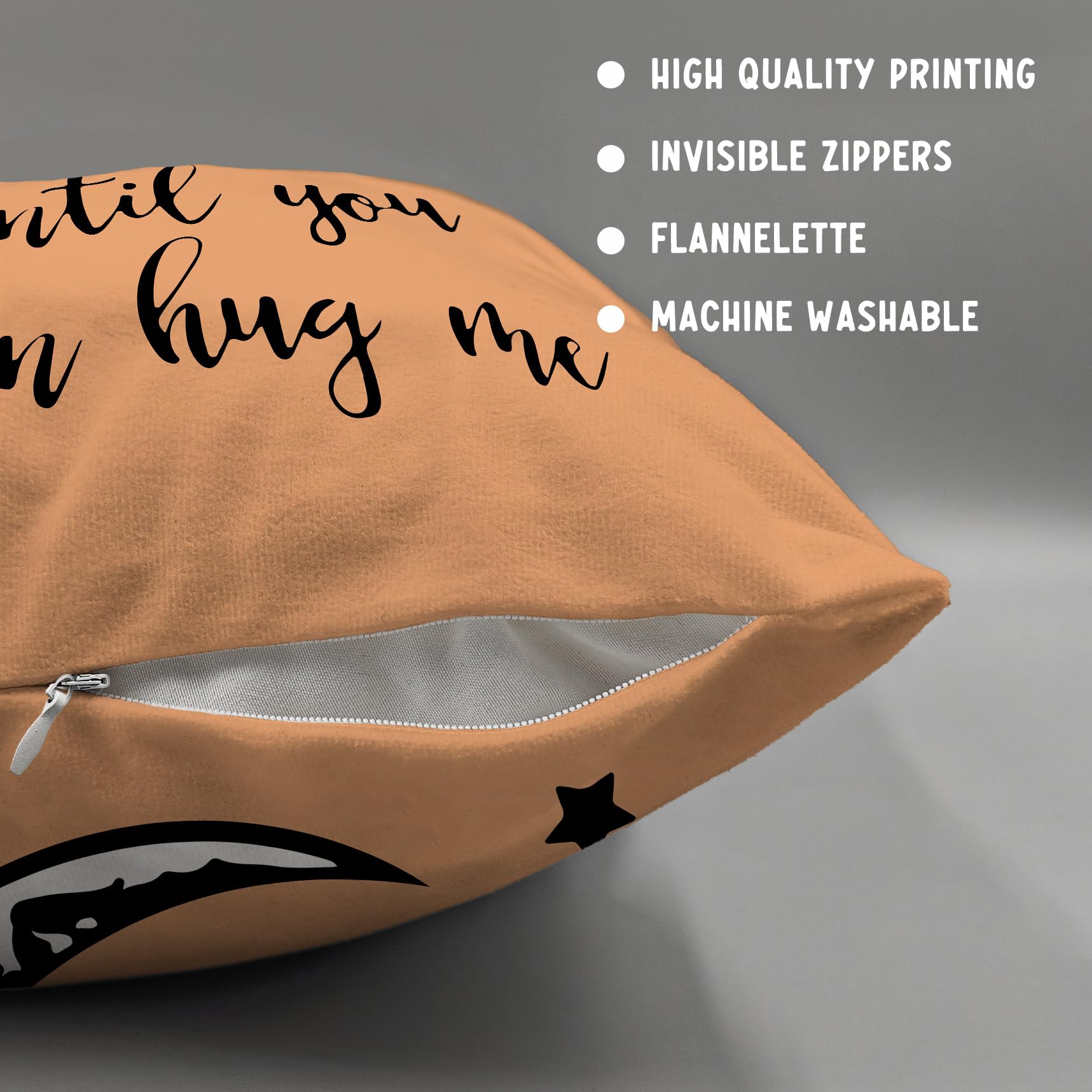 Sufab Hug This Pillow Until You Can Hug E Reversible Decor Throw Pillow Case Decor For Home Bedroom, 20'' X 20'' Black Pillow Case,gift Wife,husband,wedding Anniversary,long Distance Relationship P 398837178