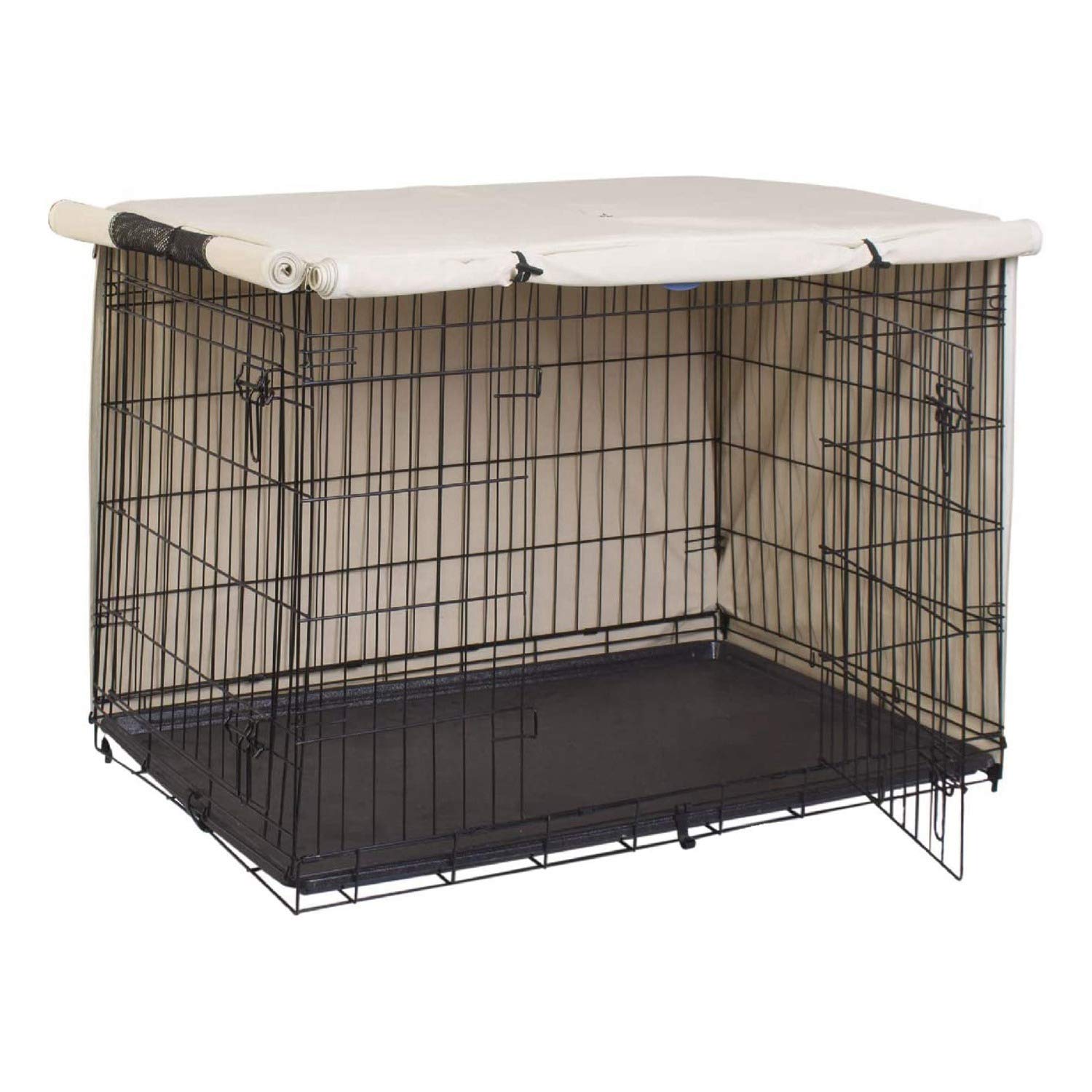 Hundekäfig-Abdeckung Ochsenstoff, universell passend für 91,4 cm Draht-Hundebox