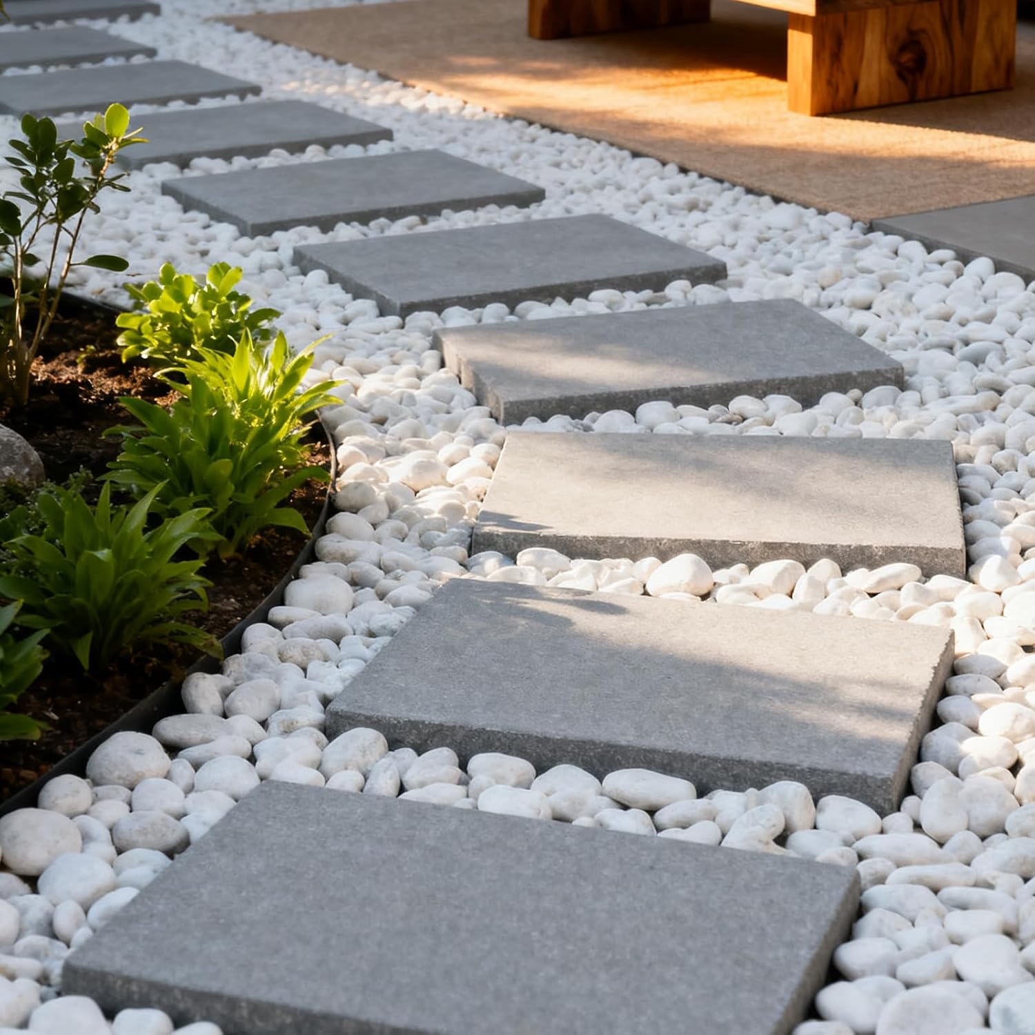 KEILEOHO 8.8 lbs White River Rocks, 1-2 Inch Polished White Pebbles for Indoor Outdoor Plants, Natural Stones for DIY Decorative Fish Tank, Garden Landscaping Rocks