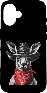 Australian Kangaroo Cowboy Rodeo Western Country Australia Case for iPhone 16