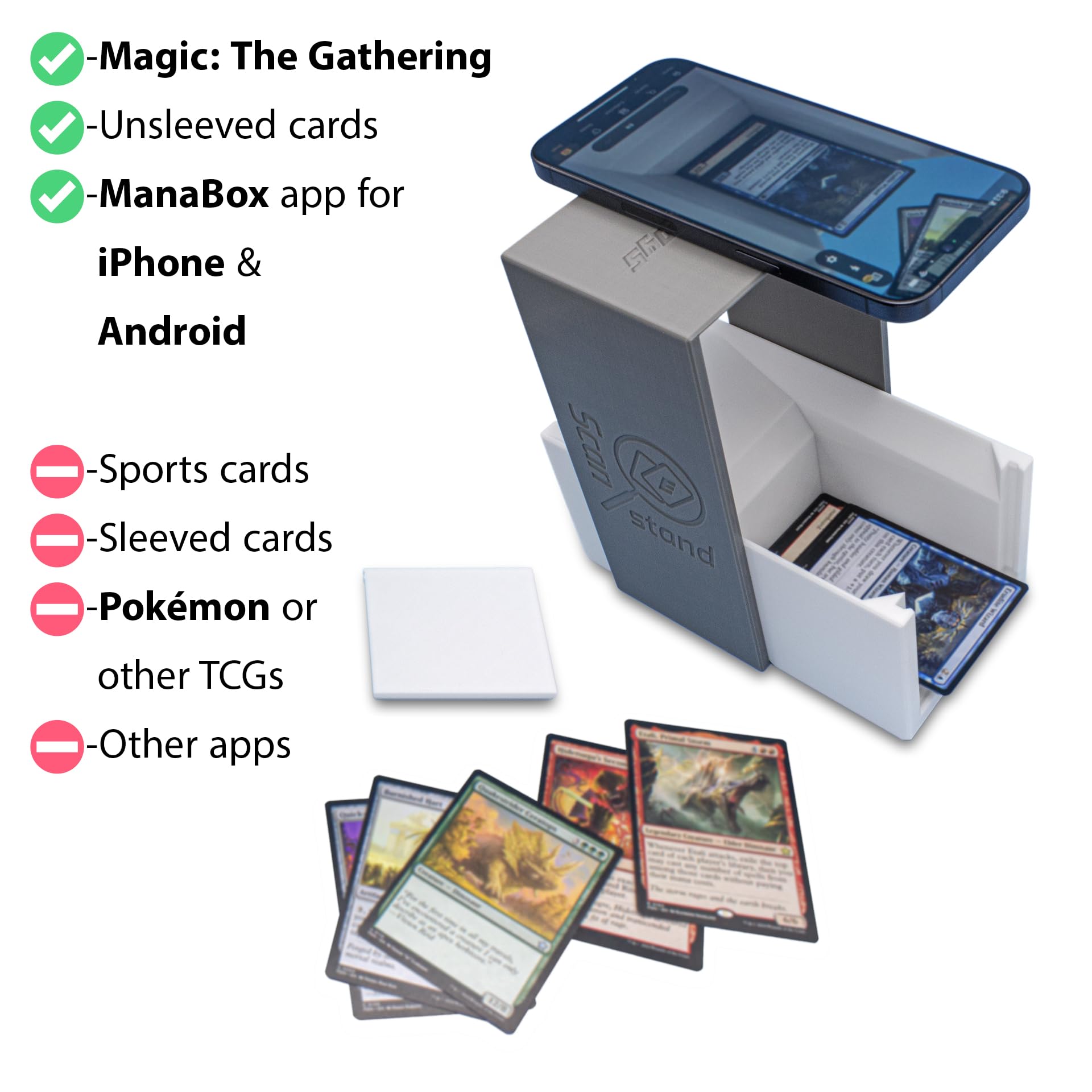 mtg card catalog app EnderToys Scanner – Desktop Mount for Mobile Scanning Apps – High-Speed Inventory Sorting for Magic Cards – Fits Unsleeved Cards Only : Toys & Games $250,000 - Arabian Nights Variation:Regular moltres