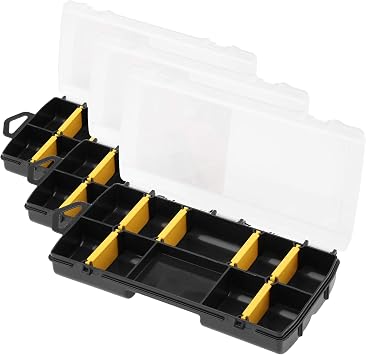 STANLEY STST81679-1 Storage Organizer, Transparent Pack of 3