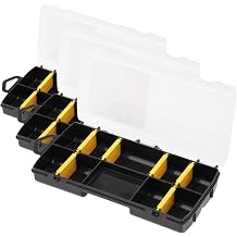 STANLEY STST81679-1 Storage Organizer, Transparent Pack of 3