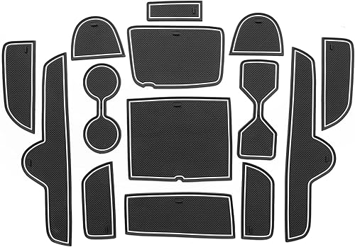 Miniatura 9 de Tapete antideslizante para puerta de automóvil para Kia K3 Forte Cerato 2021-2024 GT Consola central, portavasos, insertos, forros de bolsillo de