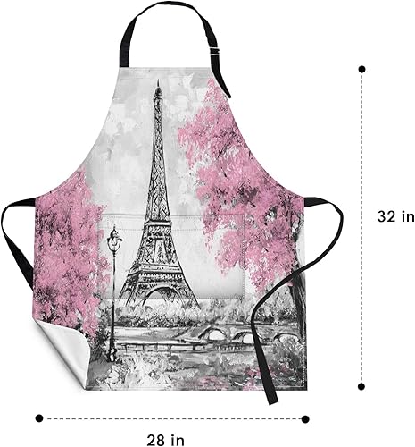 Miniatura 2 de Britimes Lindos delantales para mujer, para el hogar, cocina, hornear, jardinería, 25 delantales con babero, regalos divertidos