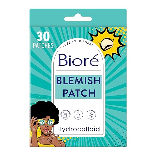 Bioré Cover  Conquer - Parche de imperfección hidrocoloide ultrafino de grado médico parche de espinilla para cubrir granos y manchas 30 unidades
