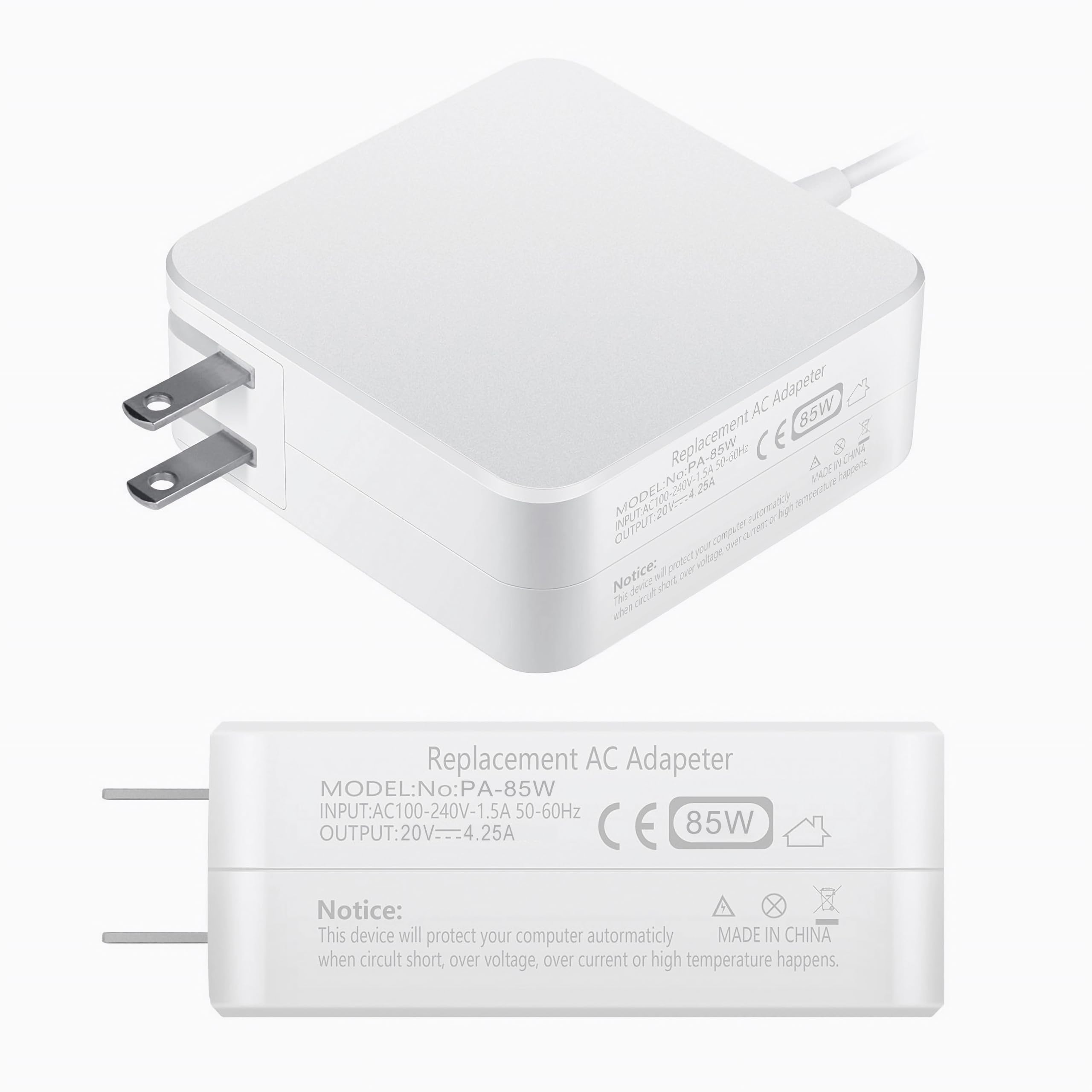 Amazon.com: Mac Book Pro Charger, AC 85w Magnetic T-Tip