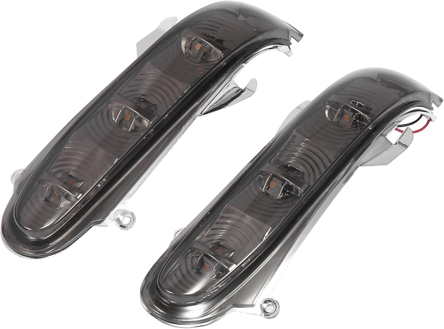X AUTOHAUX Pair LED Rearview Mirror Turn Signal Light Indicator Lamp for Mercedes-Benz S-Class 1999-2002 CL-Class W215 1999-2003
