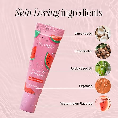 Miniatura 4 de Tratamiento de relleno de labios con infusión de péptidos múltiples, brillo de labios para mujeres con efecto de reparación de bálsamo labial para