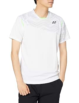 YONEX ホワイトシャツ XO YONEX/ヨネックス】XOサイズ ユニゲームシャツ 011 ホワイト