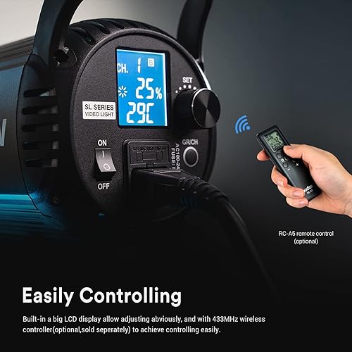 Miniatura 4 de Godox SL-60W - Luz de video LED con Godox CS-65D linterna Softbox