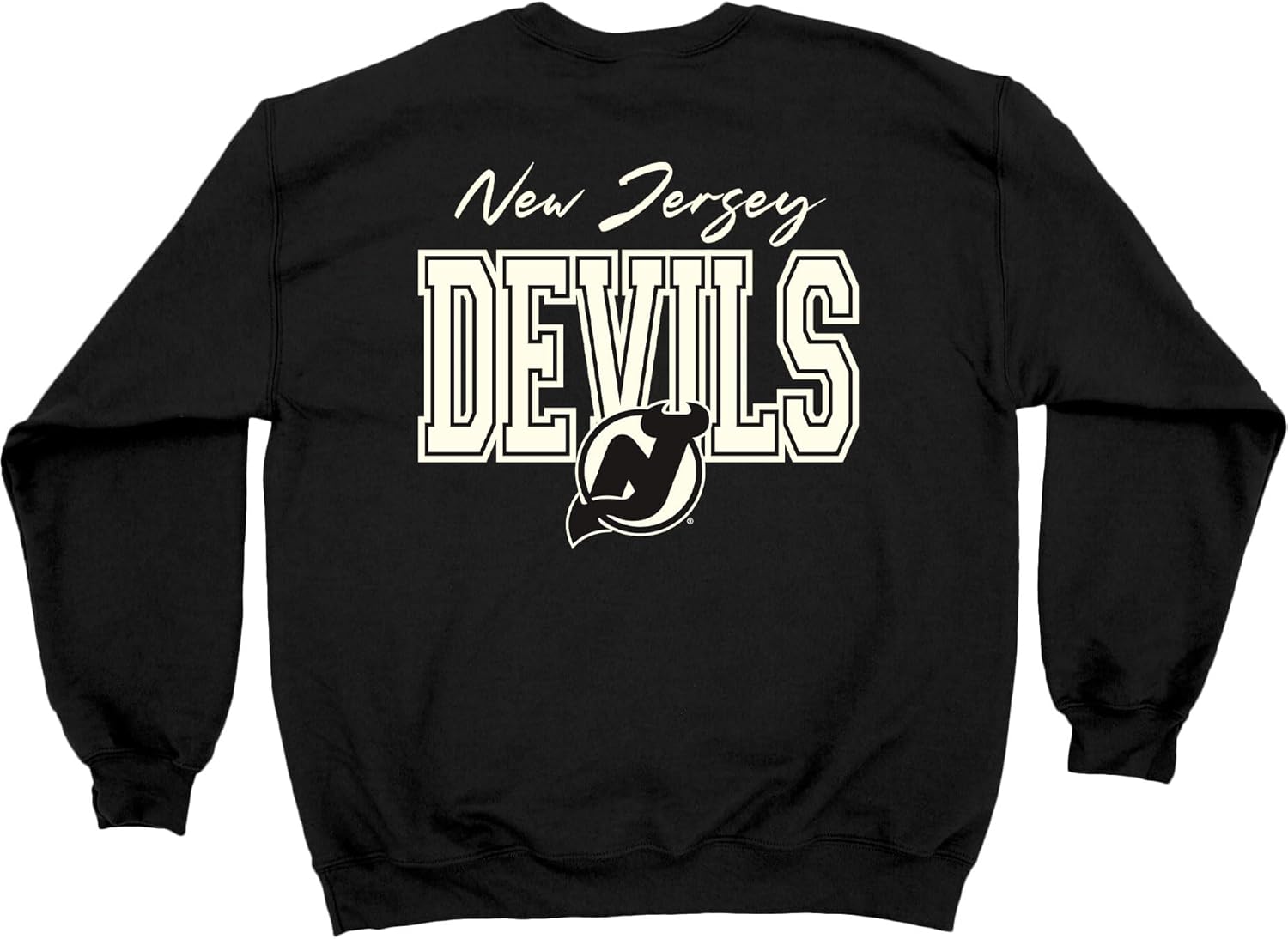 Blue 84 NHL Officially Licensed Crewneck Sweatshirt Pop Echo Black