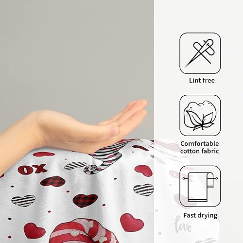 Vista 108 de Giwawa Juego de 2 toallas de mano de hojas marrones, toallas de baño bohemias suaves y delgadas, altamente absorbentes, decorativas, para cocina