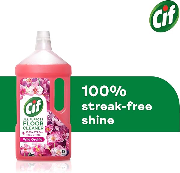 Cif Wild Orchid Floor Cleaner residue-free surface cleaner for linoleum, vinyl and ceramic tiles 950 ml - 4