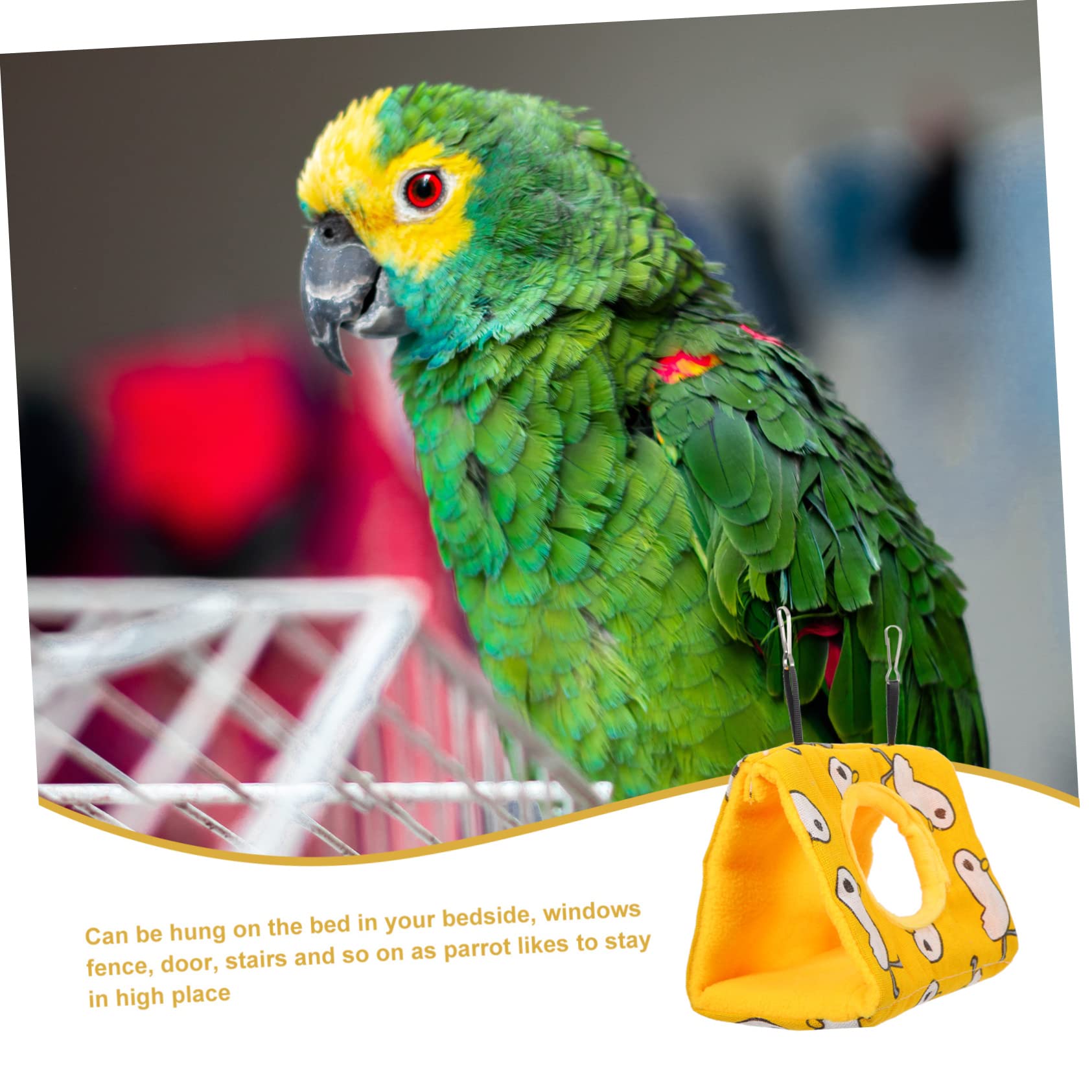 BESPORTBLE 5pezzi Hammock per Uccelli Nido Confortevole per Pappagalli e Piccoli Uccelli Accessorio per Volatili Traspirante e Resistente per Inverno e attività Domestiche