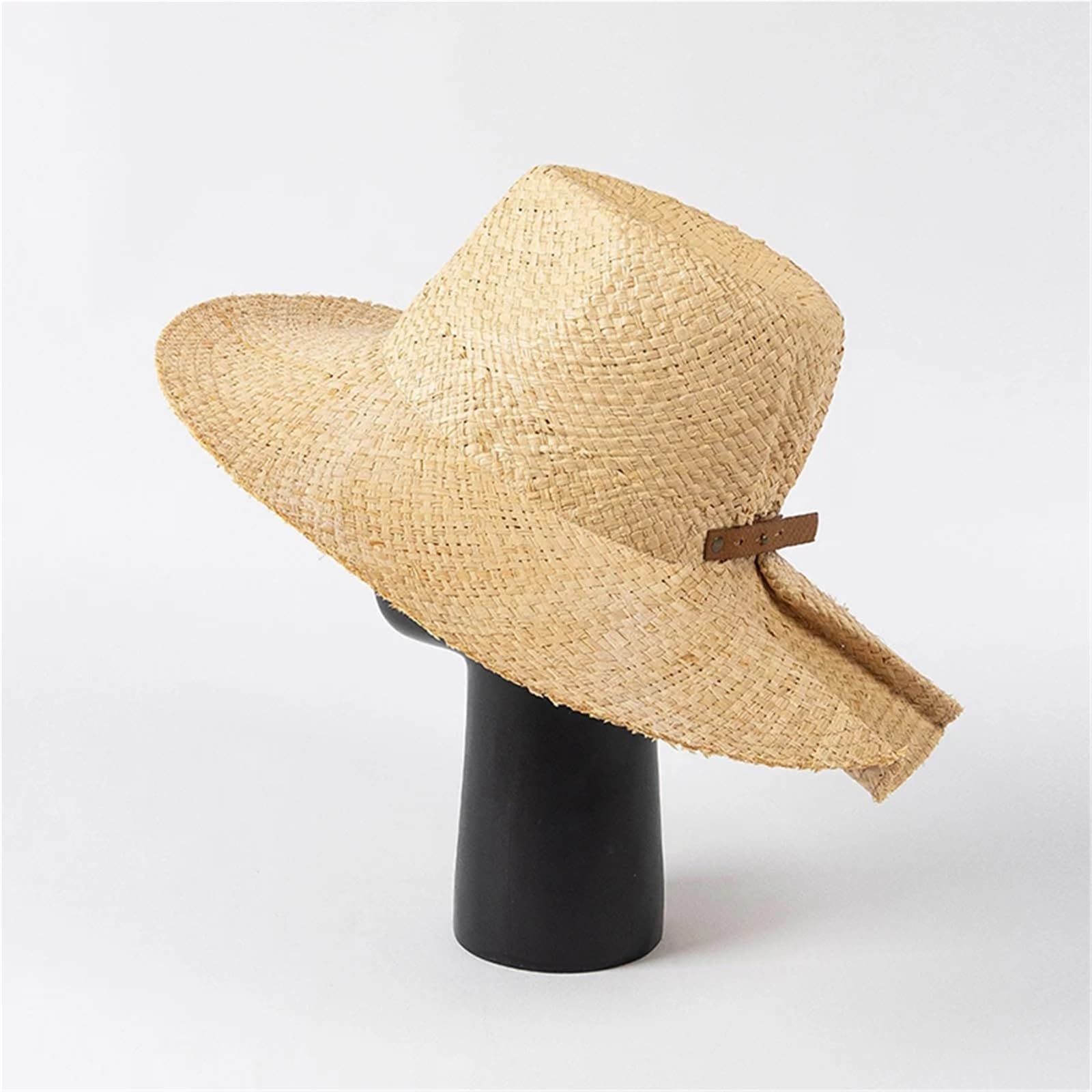 Generico Cappelli di Paglia di Rafia per Donna e Uomo Fatti a Mano, Ampia Spiaggia di Panama, Vintage, firmati per Il Sole Estivo