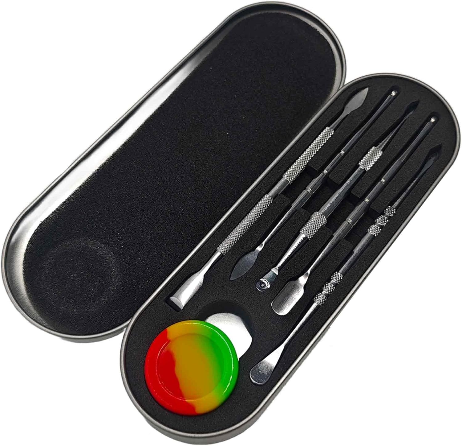 Anphly 6PCS Silver Wax Carving Tool Set, Double-Ended Stainless Steel