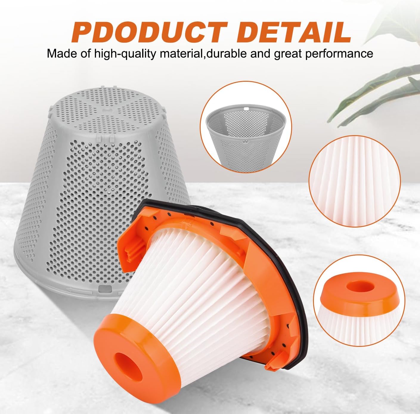 N900287 Replacement Filters for Black and Decker BCHV001D1, BCHV001C1, BCHV001B 20V MAX POWERCONNECT Cordless Hand Vacuum and for CRAFTSMAN V20 Cordless Hand Vacuum CMCVH001B - 4Pack