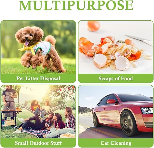 Miniatura 7 de Bolsas de basura pequeñas de 2 galones, 130 unidades (se ajustan a 1.8-2 galones), bolsas de basura pequeñas de 6 a 7.5 litros para cubos de basura