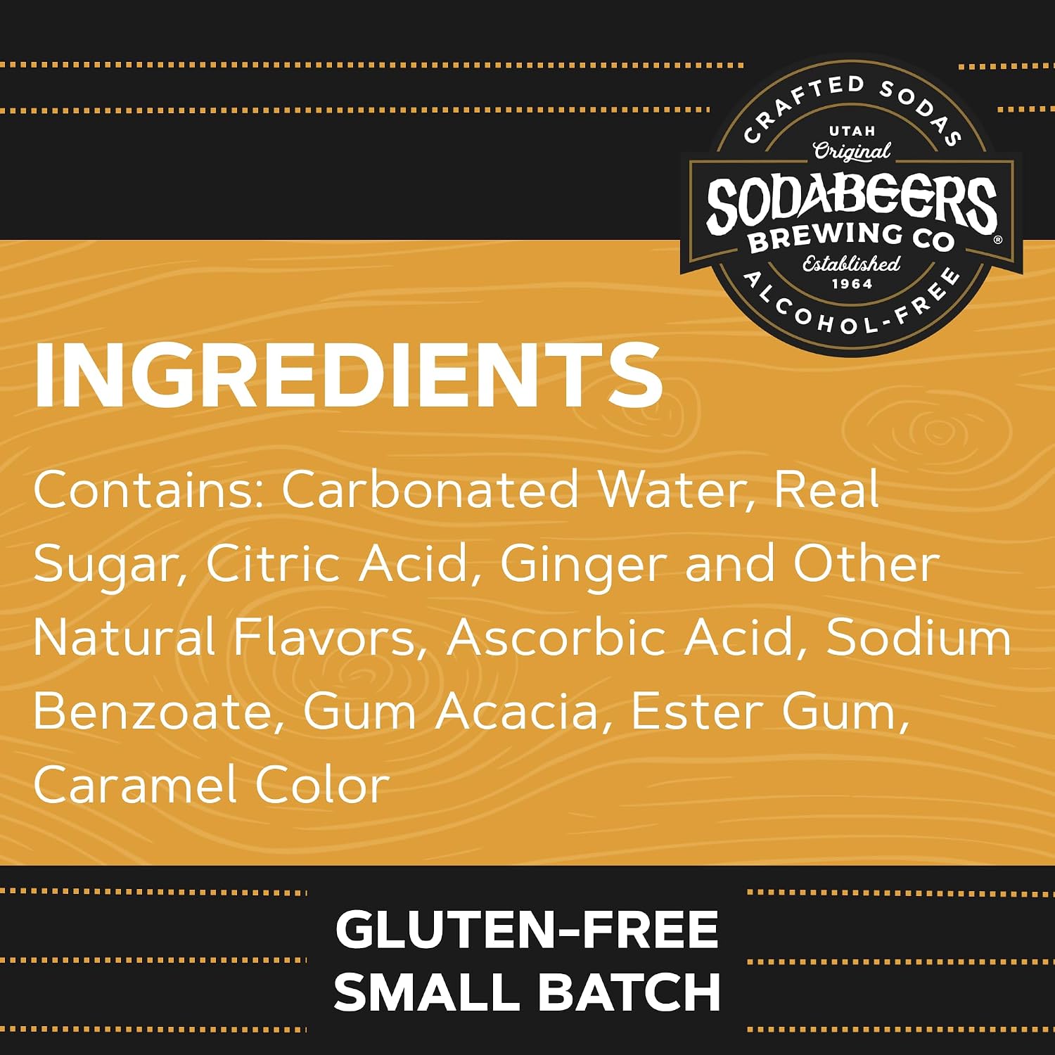 Ginger Beer | SodaBeers Brewing Co | Alcohol-Free, Gluten-Free Crafted Sodas Made With Natural Flavors and Real Sugar, Refreshing Fruit Beverages (12 Cans)
