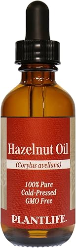 Plantlife Aceite portador de avellana, prensado en frío, sin OMG y sin gluten, para la piel, el cabello y el cuidado personal, 2 onzas