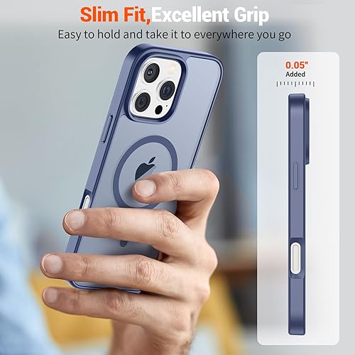 Miniatura 143 de SUPFINE - Funda magnética para iPhone 13 Pro Max (compatible con MagSafe), (protección contra caídas de grado militar de 10 pies), delgada, Negro