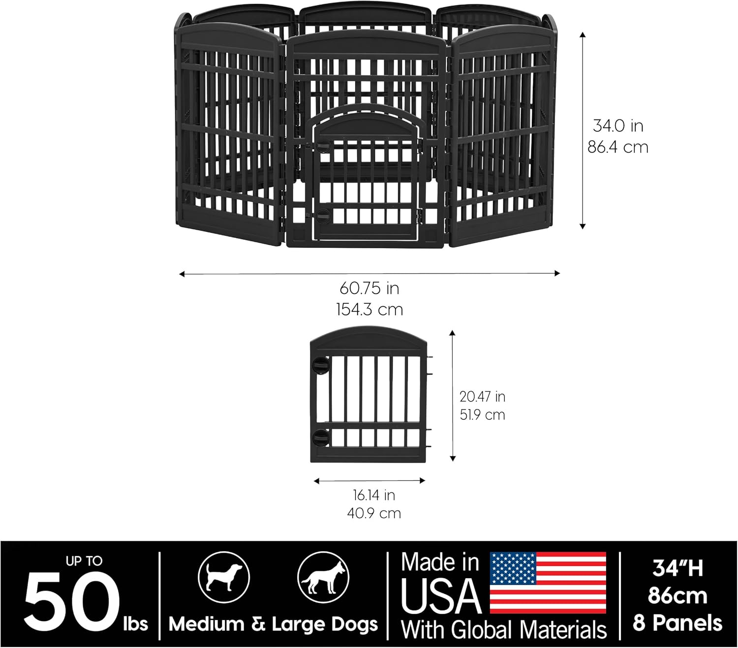 Secure Playtime: Review of the IRIS USA 34" Dog Playpen