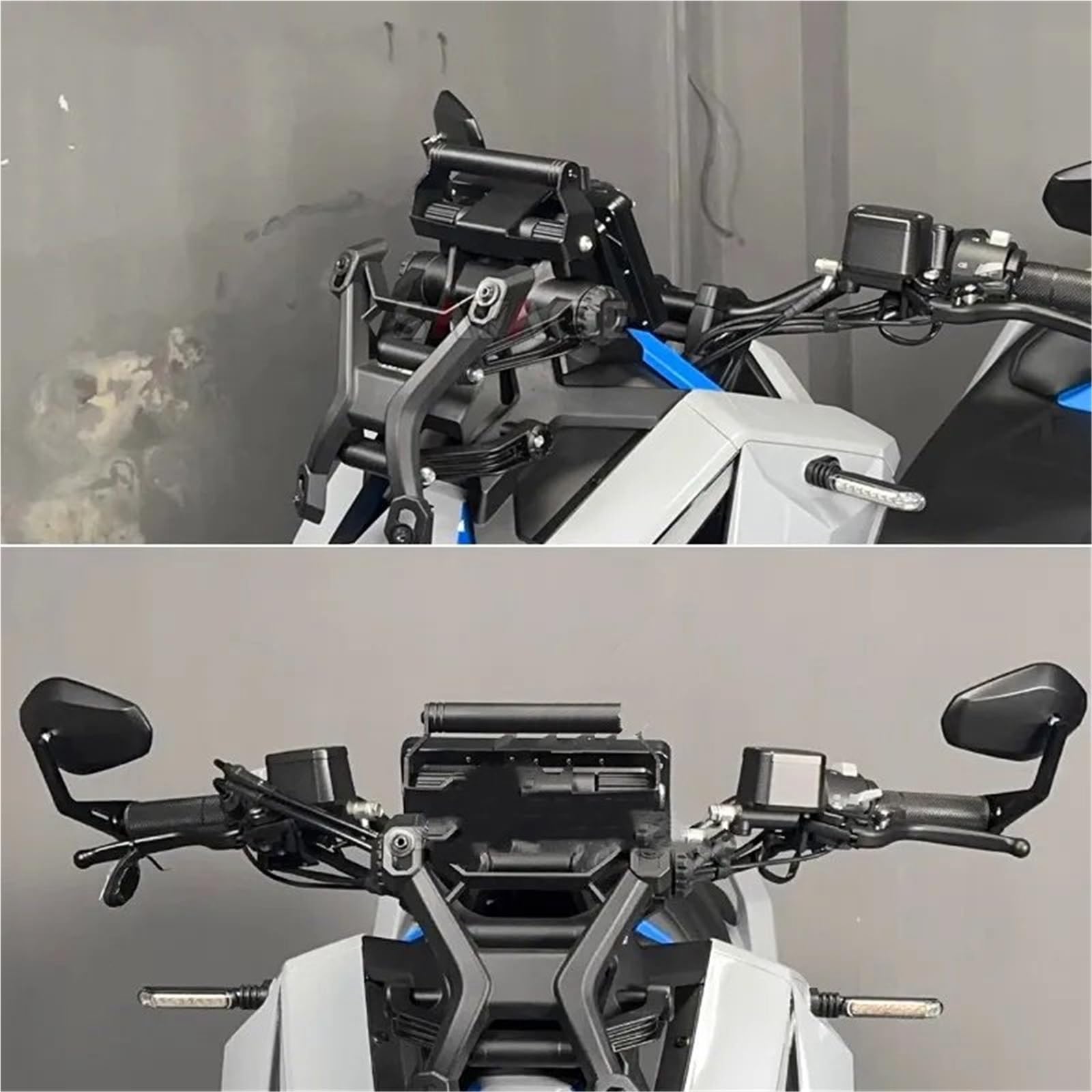 Uchwyt nawigacyjny do motocykla, telefon komórkowy, wielofunkcyjny, przedłużacz, akcesoria do modyfikacji, pasuje do ZONTES 368G Uchwyt do nawigacji GPS uchwyt Uchwyt do nawigacji(Style 2)