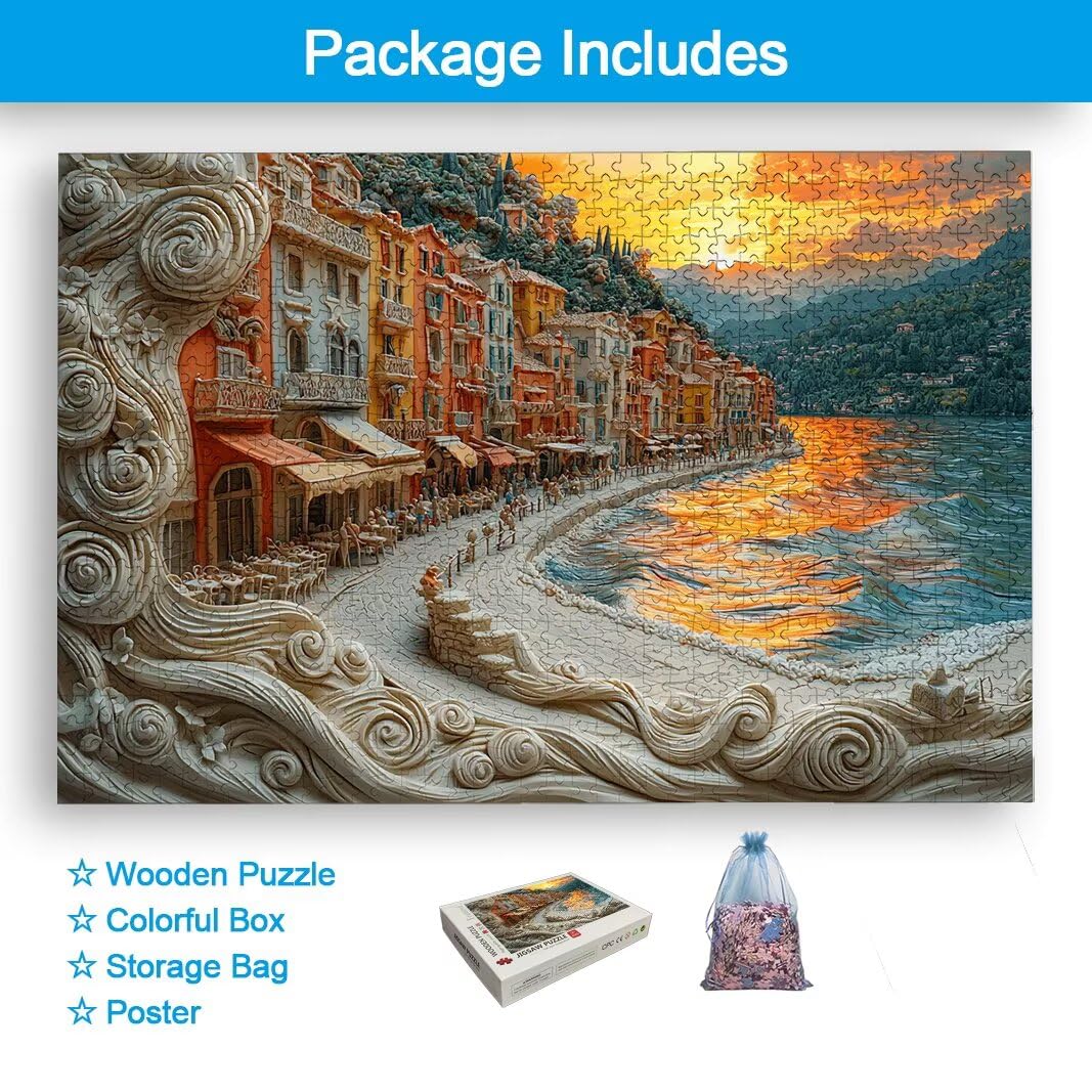 Puzzle dla dorosłych 2000 sztuk, Włochy puzzle dla dorosłych, prezent -2438