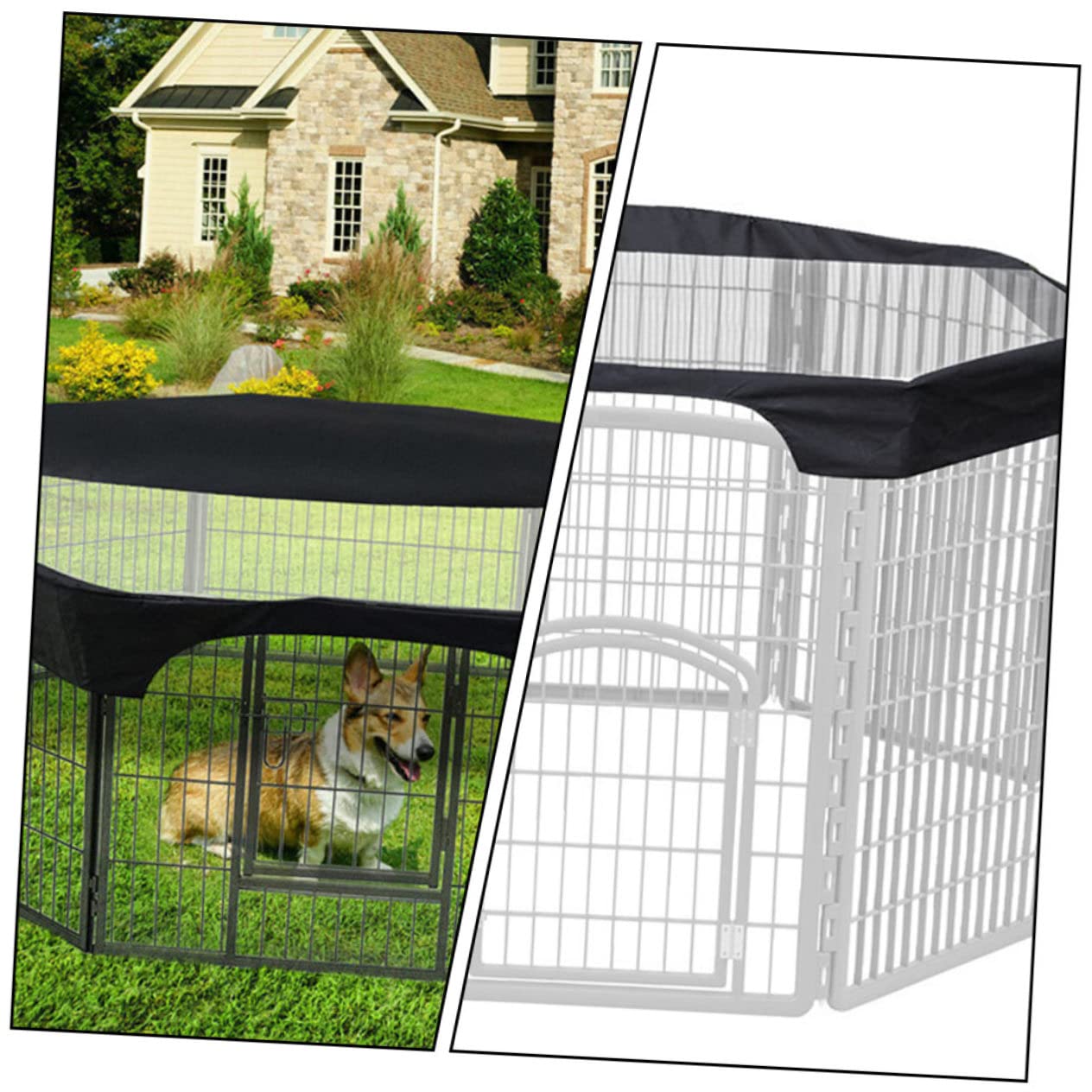 INOOMP Pet Accessory 1pc Dog Cage Playpen Cover Waterproof Sunscreen Ideal for Camping Travel