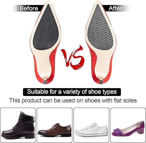 Miniatura 3 de 8 empuñaduras para zapatos en la parte inferior de los zapatos, almohadillas antideslizantes para zapatos, almohadillas autoadhesivas, suela