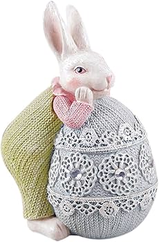 Amazon.co.jp: Owill イースターバニーの置物 – ウサギの