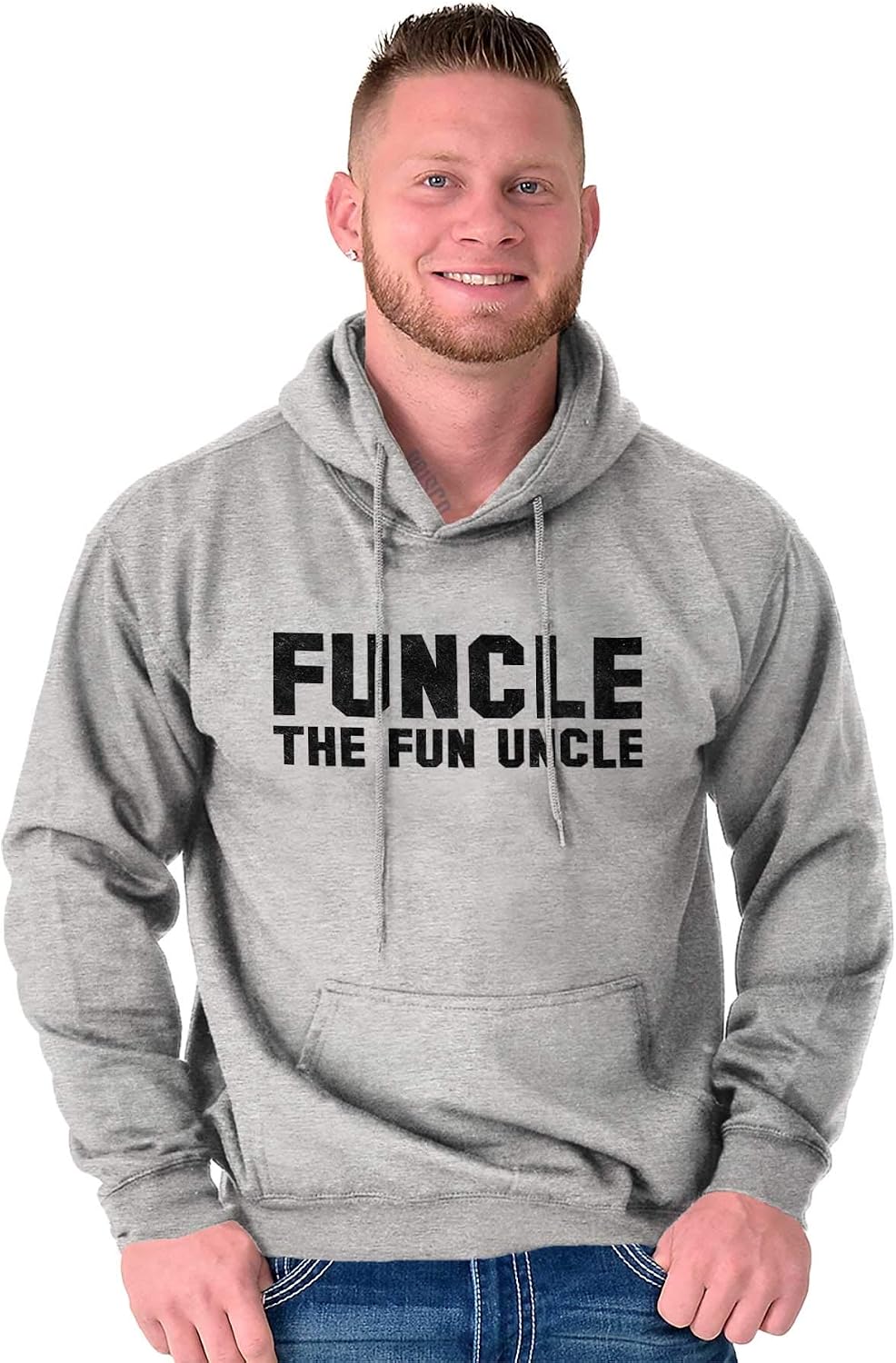 Brisco Brands Funcle the Fun Uncle Hoodie Hooded Sweatshirt Men