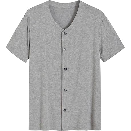 Men's Breathable Short-Sleeve Viscose Pajama Top