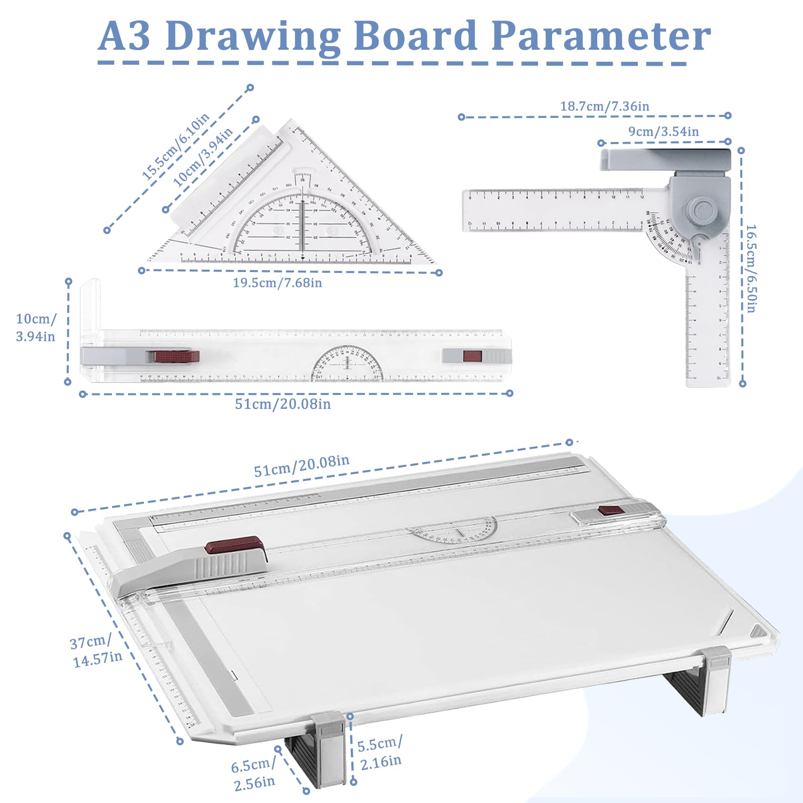 Gekufa A3 Drawing Board with Portable Bag - Image 2