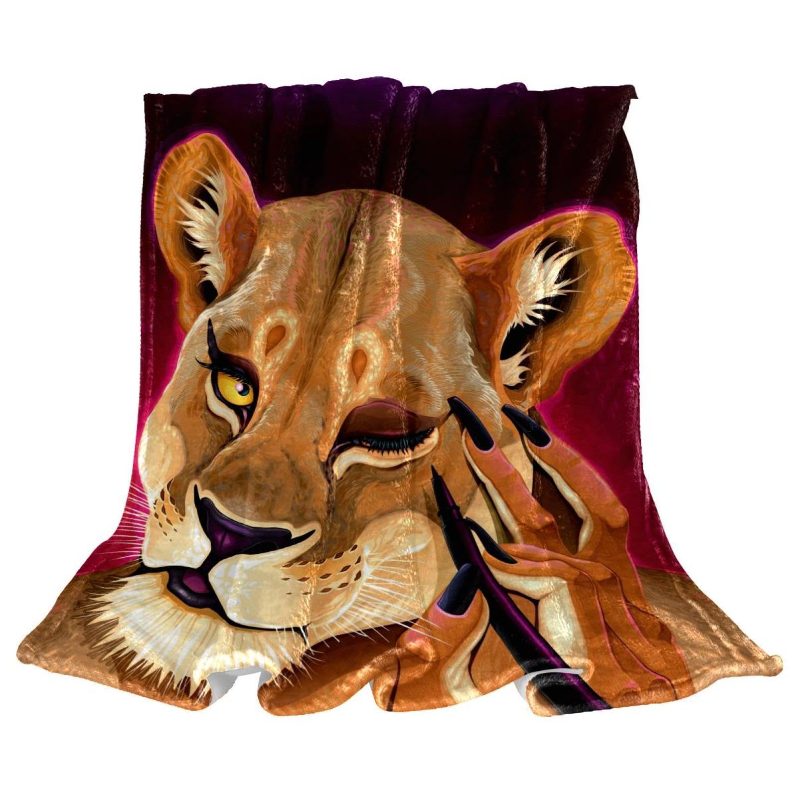 Couverture polaire léopard plaid doux et chaud pour lit et canapé 150x100cm