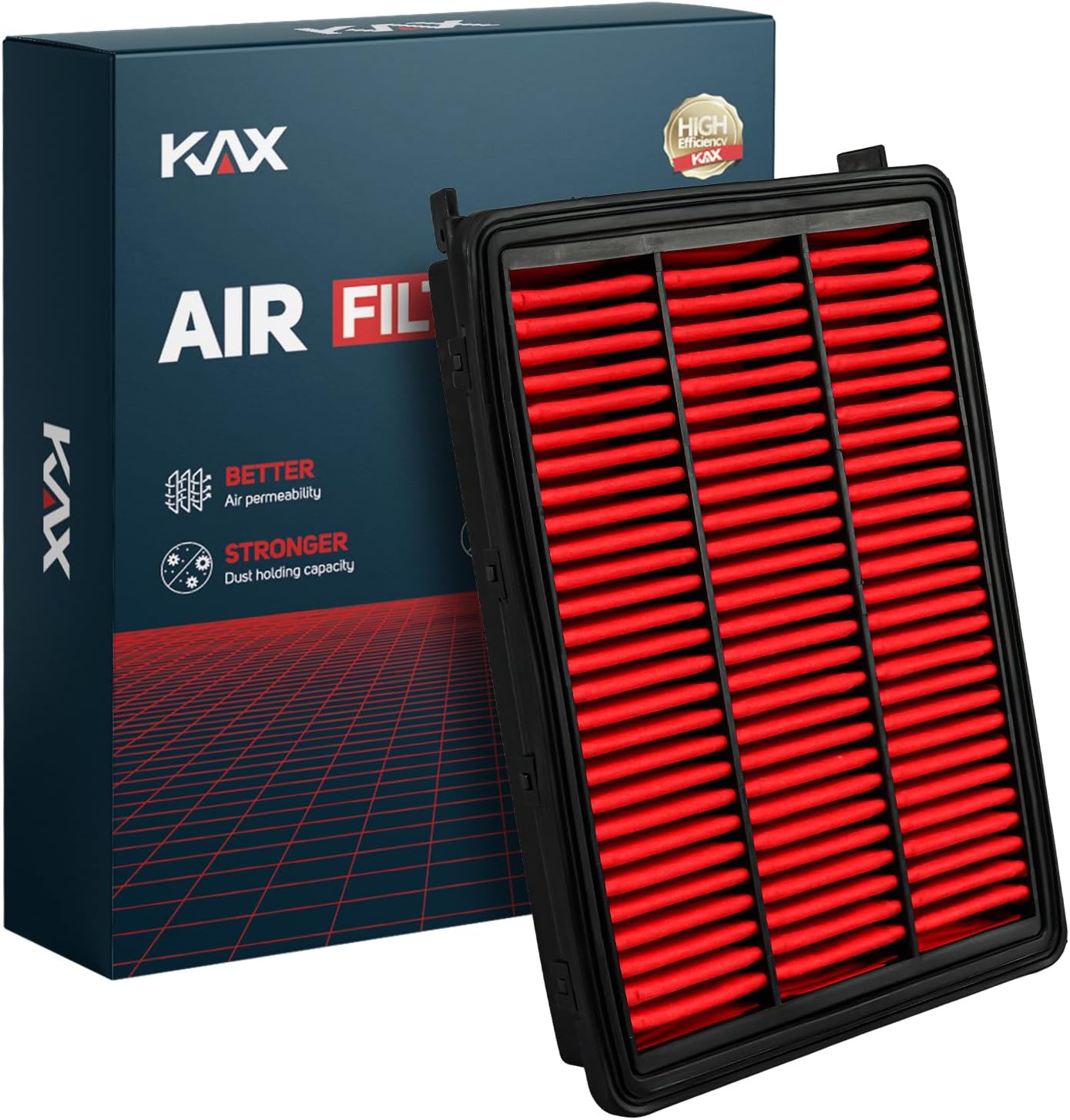 KAX Premium Engine Air Filter, CA12065 Replacement for Hyundai Tucson 2016-2018, 2018-2021, Kia Sportage 2017-2022