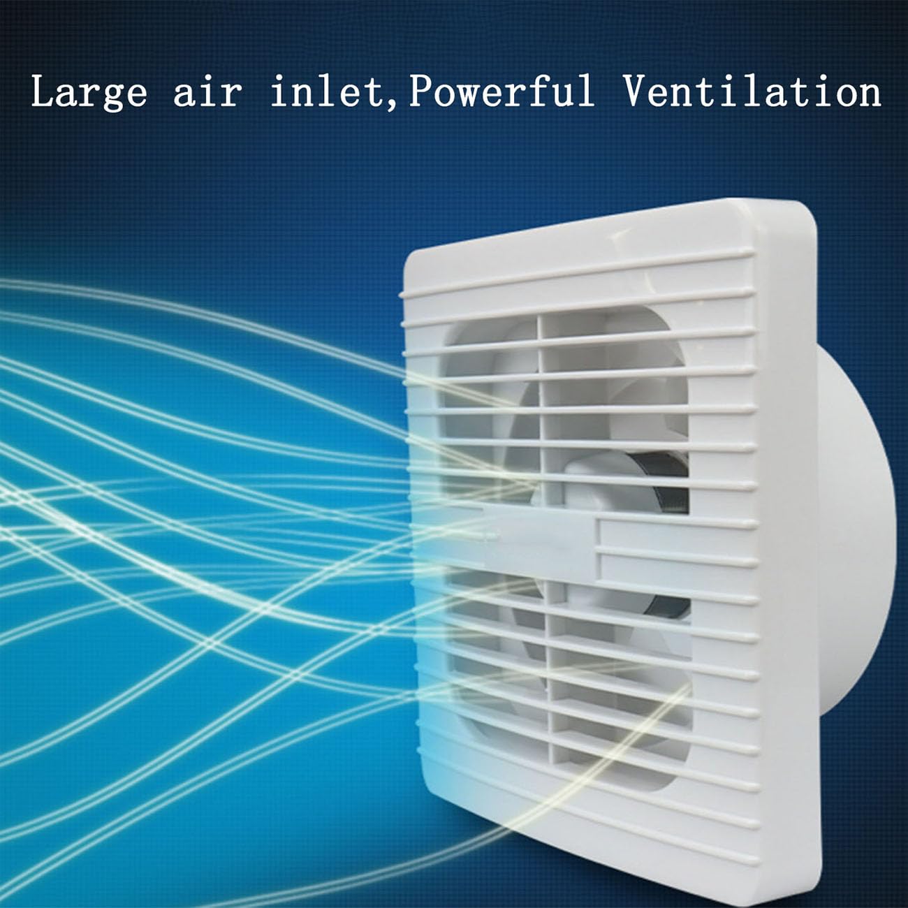 ICEMOB Extractor Baño Silencioso,Ventilador Extractor De Aire Blanco,Ultradelgado Extractor Cocina,para Inodoro,Oficina Ventiladores para Pared,6 Inches