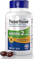 Vista 9 de PreserVision AREDS 2 - Suplemento vitamínico y mineral para los ojos, contiene luteína, vitamina C, zeaxantina, zinc y vitamina E, 120 cápsulas