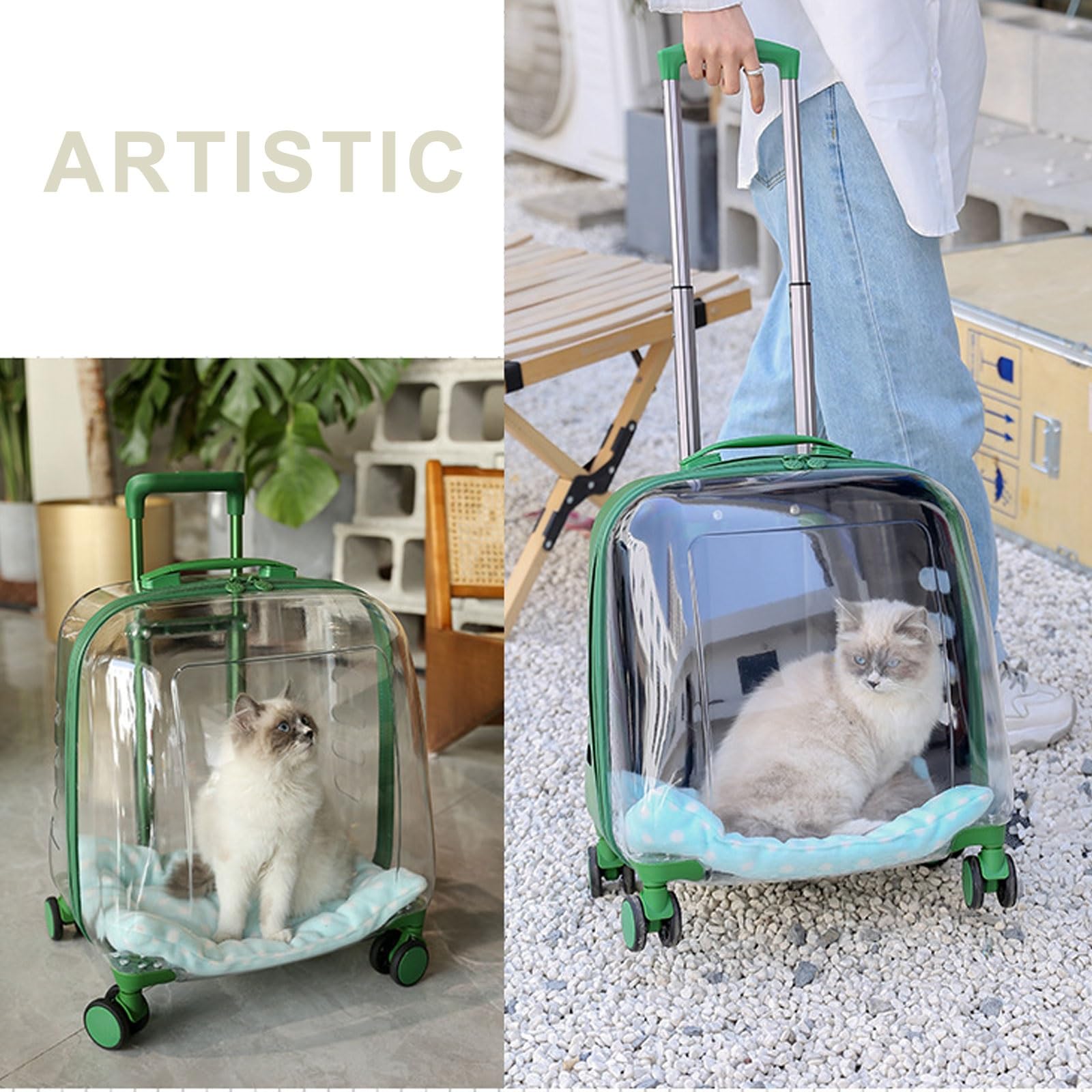 Cat Suitcases With Wheels Cat Carrier With Wheels – Transparent ...