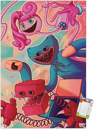Trends International Poppy Playtime - Póster de pared Big Three