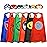 Roko Toys for 3-10 Year Old Boys, Superhero Capes for Kids 3-12 Year Old Boy Gifts Boys Cartoon Dress up Costumes Party Supplies Toys for Ages 2-4 5-7 (6 Pcs with Gift Box)